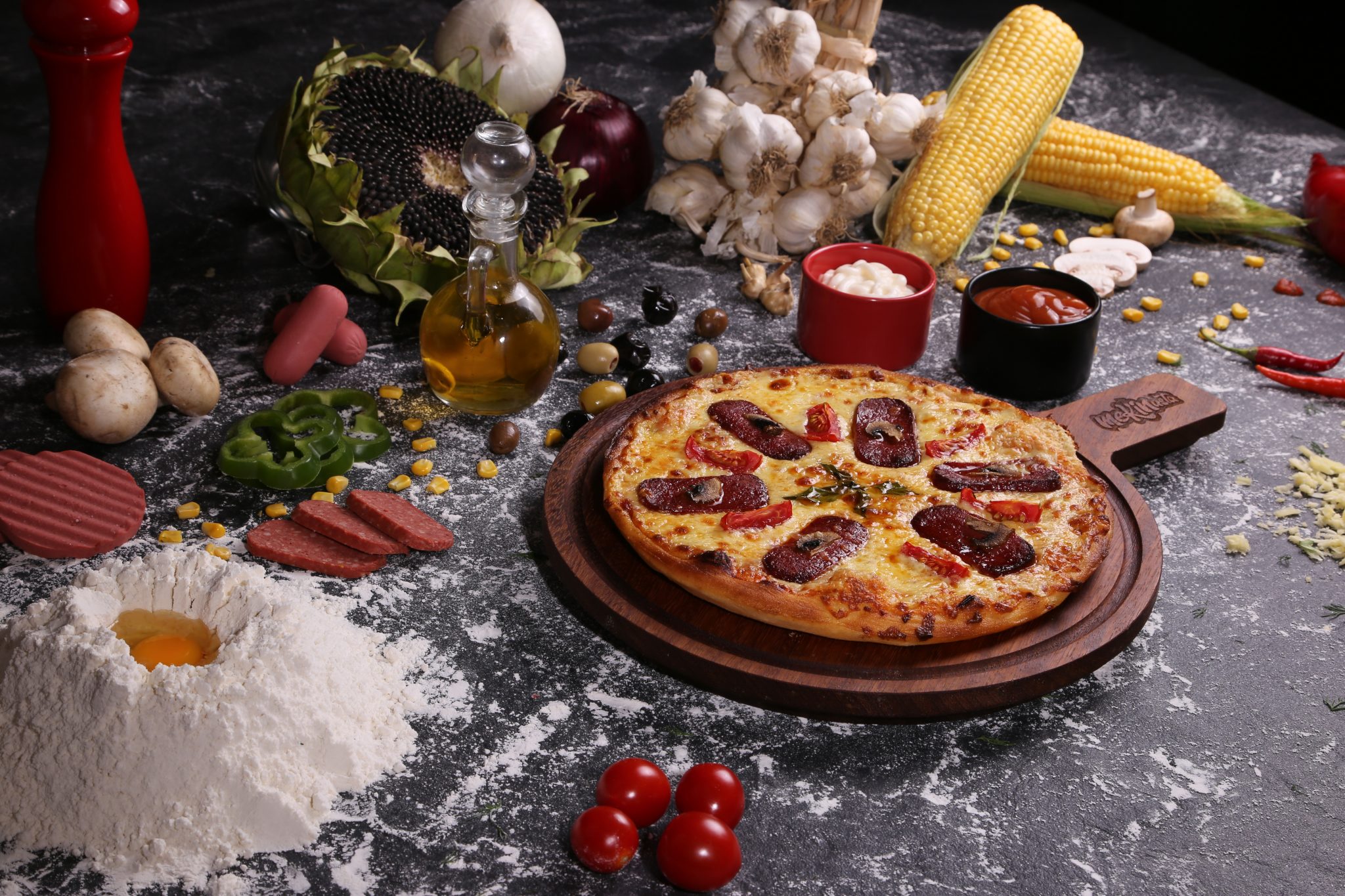 Mantarlı Pizza Erzurum Çıtır Lahmacun / Pide / Kebap